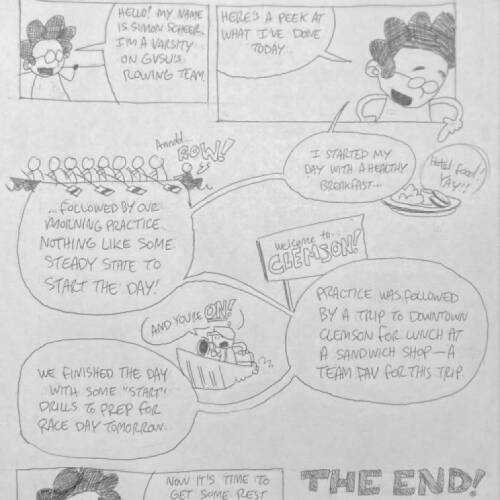 Simon Scheer  Varsity Man  Comic
